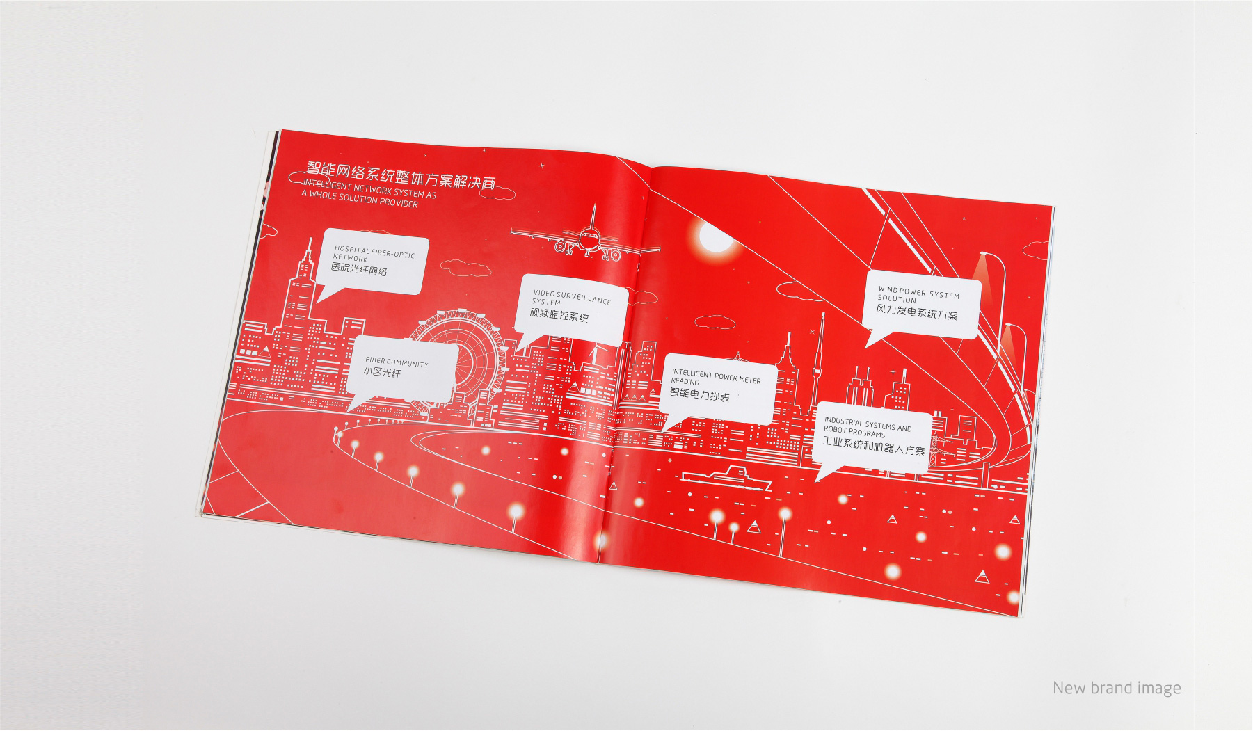 光纤科技公司方案书设计效果图展示