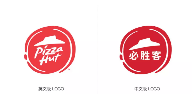 必胜客披萨中英文logo